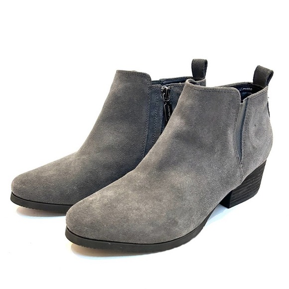 Blondo Ida Waterproof Suede Grey Gray Ankle Boots Booties, Size 6 - Picture 8 of 14